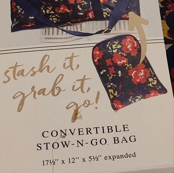 NWT! Pure Honey Convertible Stow N' Go Bag - Picture 3 of 8